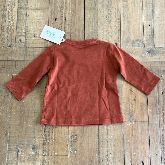 Wild Wawa rust long sleeve pocket tee nwt - Picture 5 of 5